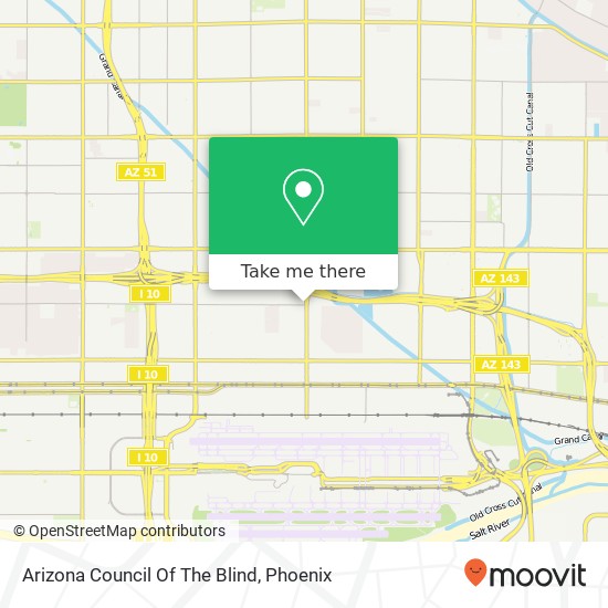 Mapa de Arizona Council Of The Blind