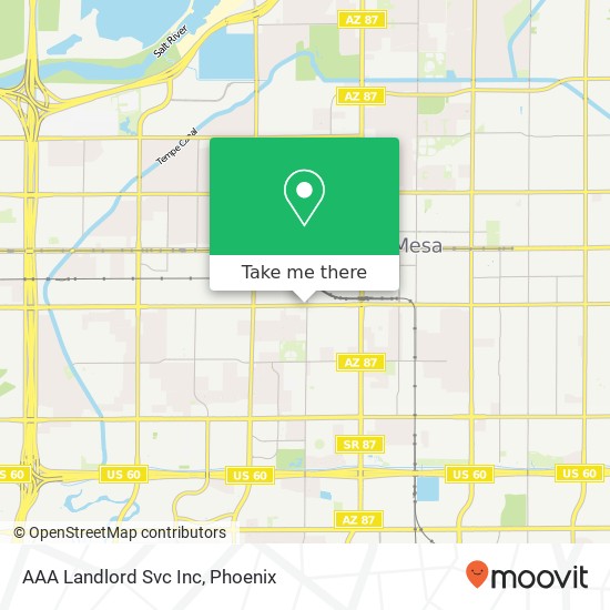 AAA Landlord Svc Inc map