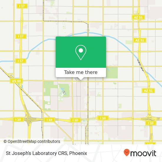 Mapa de St Joseph's Laboratory CRS