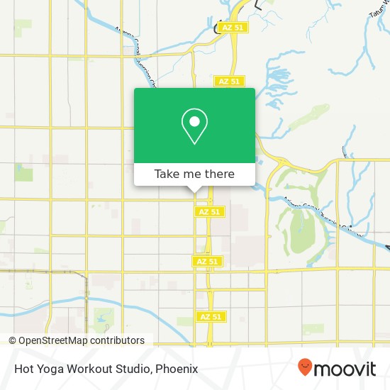 Mapa de Hot Yoga Workout Studio