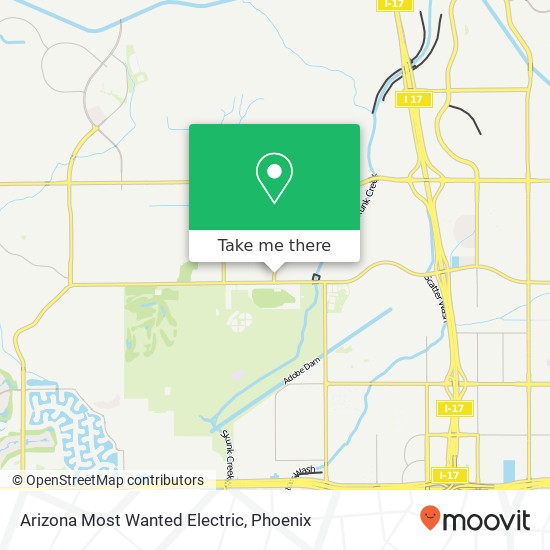 Mapa de Arizona Most Wanted Electric