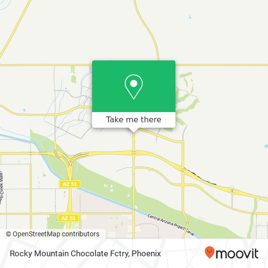 Mapa de Rocky Mountain Chocolate Fctry