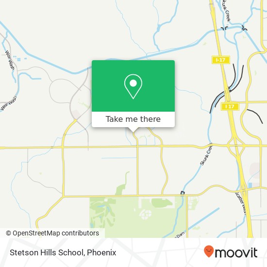 Stetson Hills School map