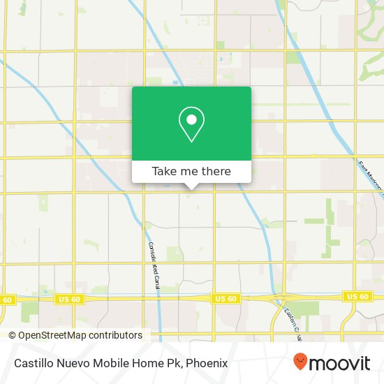 Mapa de Castillo Nuevo Mobile Home Pk