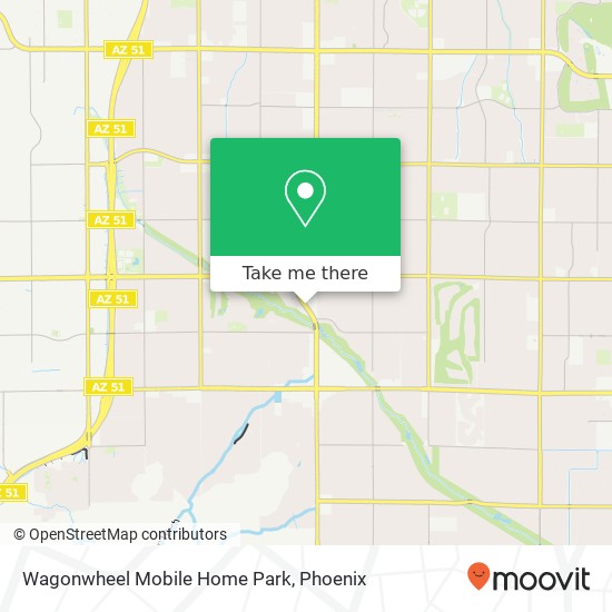 Wagonwheel Mobile Home Park map