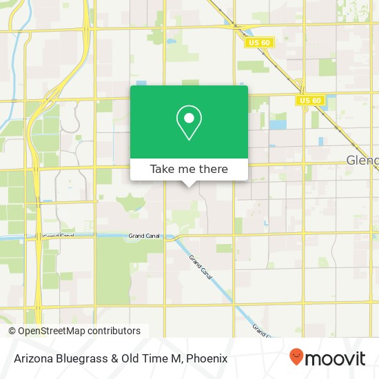 Arizona Bluegrass & Old Time M map