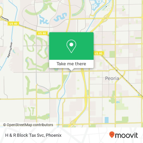 H & R Block Tax Svc map