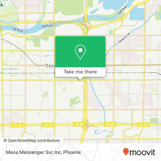 Mesa Messenger Svc Inc map