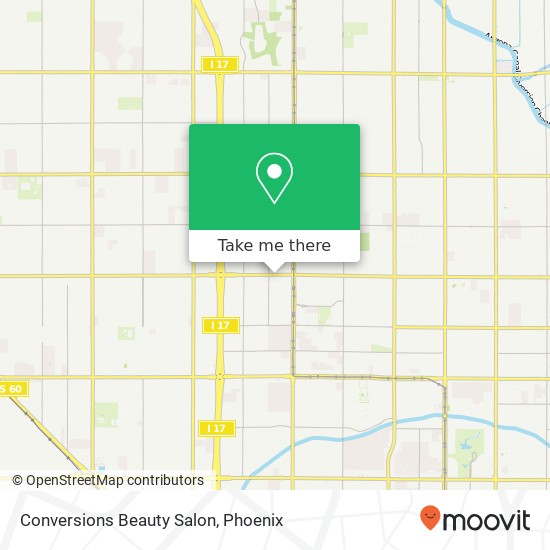 Conversions Beauty Salon map