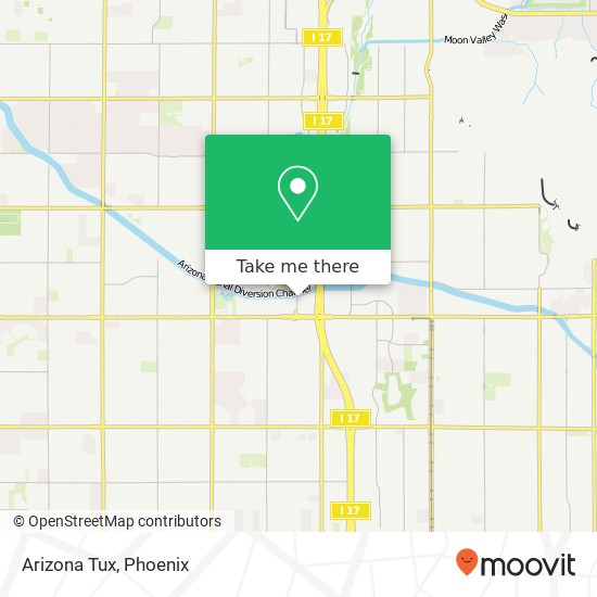 Arizona Tux map
