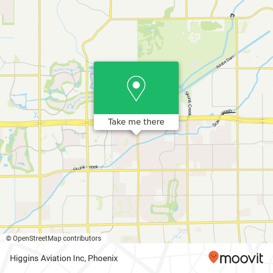 Higgins Aviation Inc map