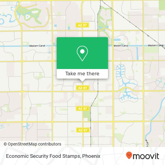 Mapa de Economic Security Food Stamps