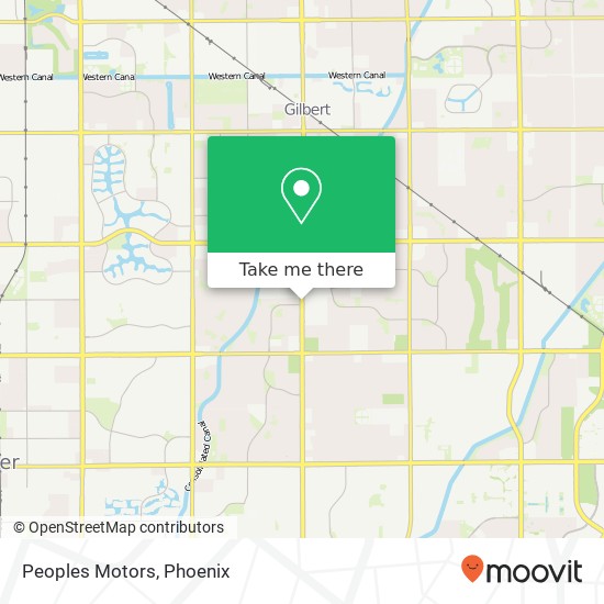 Peoples Motors map