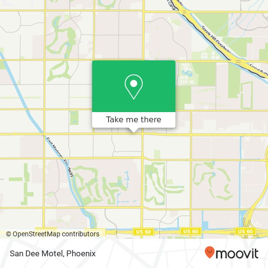 San Dee Motel map