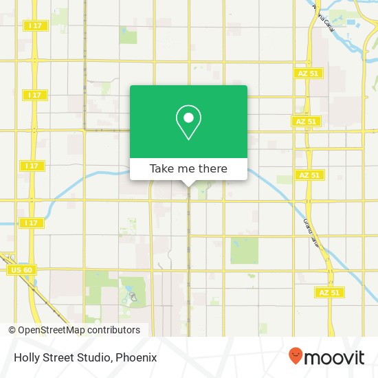 Holly Street Studio map