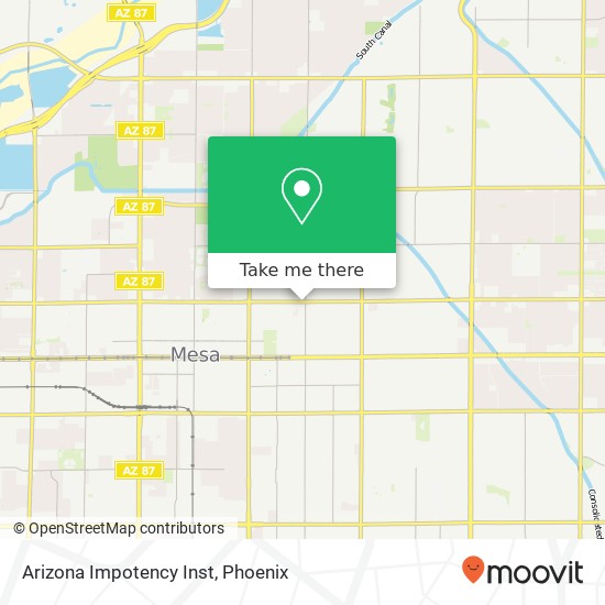 Arizona Impotency Inst map