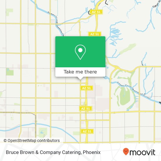 Bruce Brown & Company Catering map