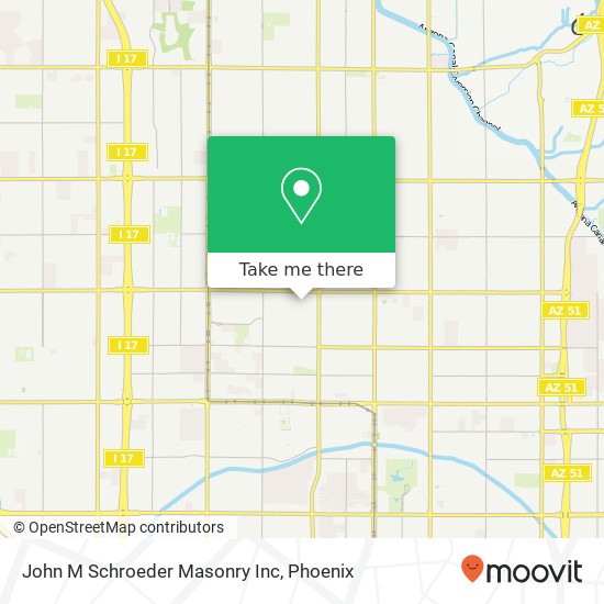 Mapa de John M Schroeder Masonry Inc