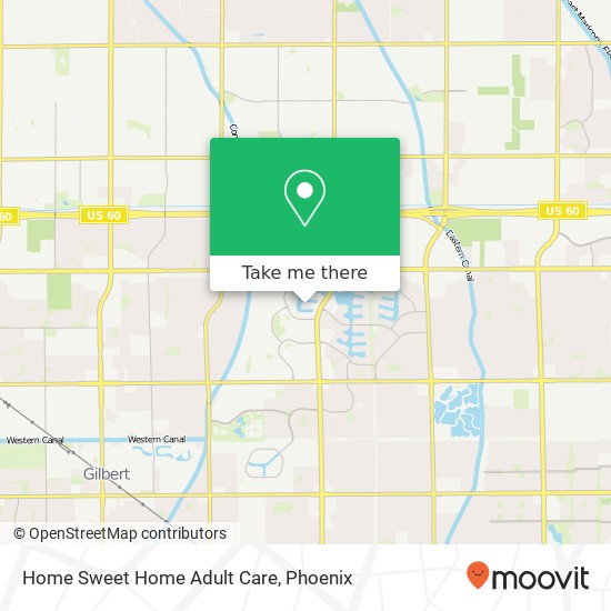 Mapa de Home Sweet Home Adult Care