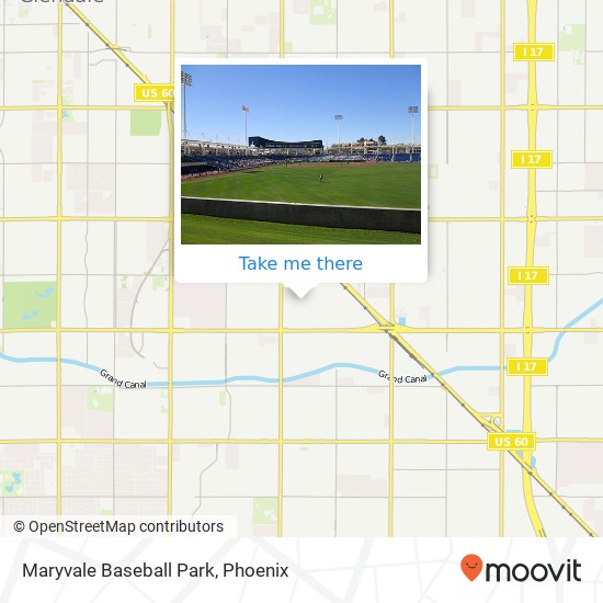 Maryvale Baseball Park map