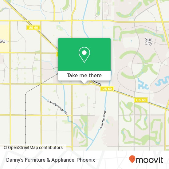 Mapa de Danny's Furniture & Appliance