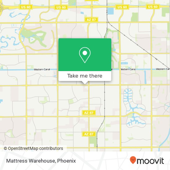 Mattress Warehouse map