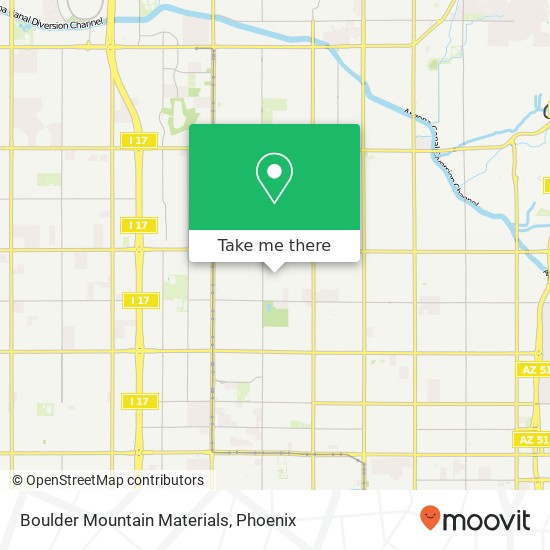 Boulder Mountain Materials map