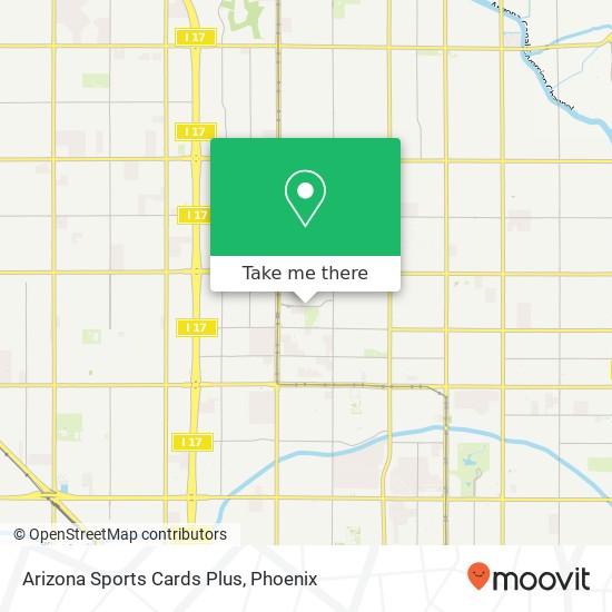 Arizona Sports Cards Plus map