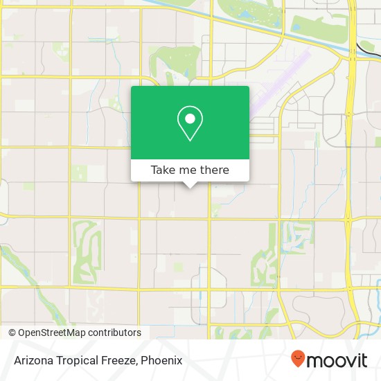 Mapa de Arizona Tropical Freeze