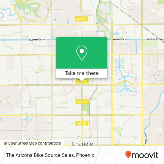 The Arizona Bike Source Sales map
