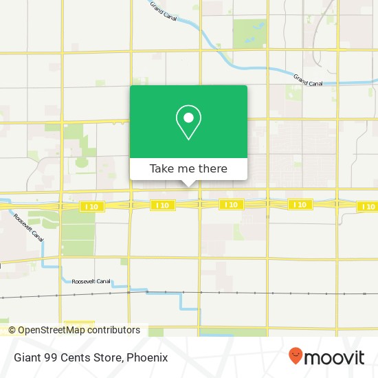 Mapa de Giant 99 Cents Store