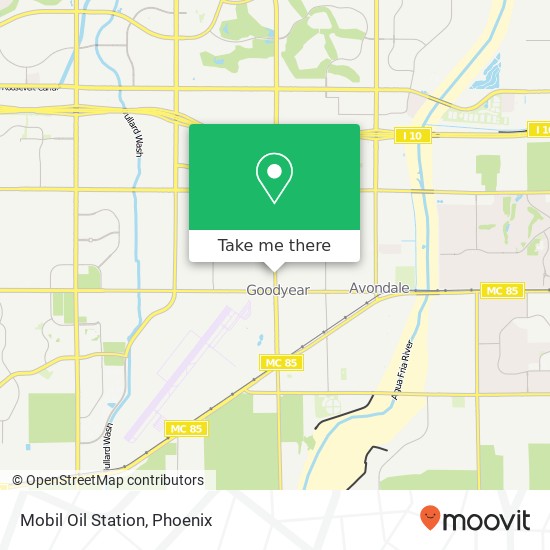 Mobil Oil Station map