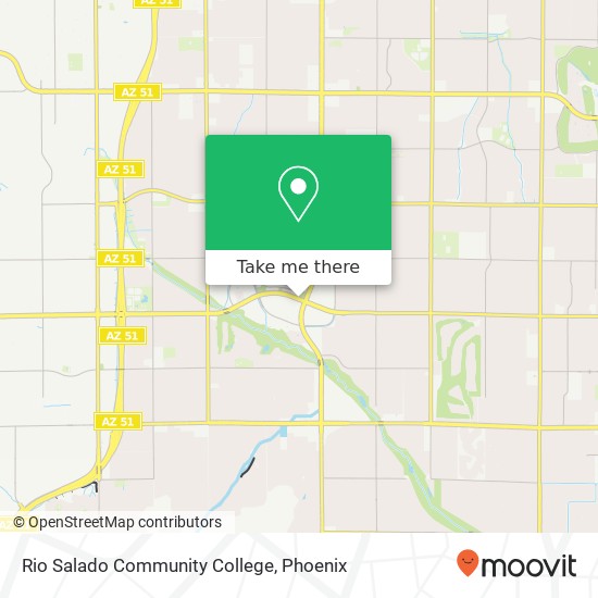 Mapa de Rio Salado Community College