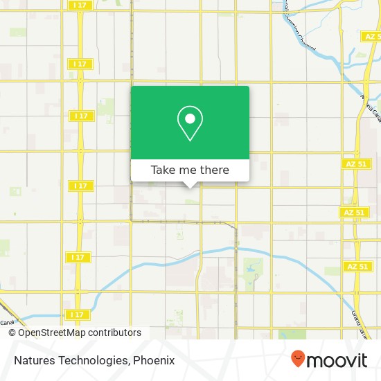 Natures Technologies map