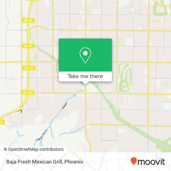 Mapa de Baja Fresh Mexican Grill