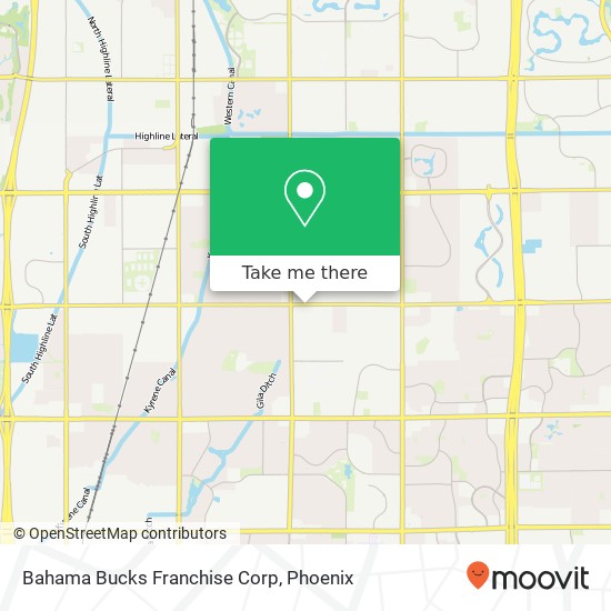 Bahama Bucks Franchise Corp map