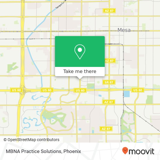 MBNA Practice Solutions map