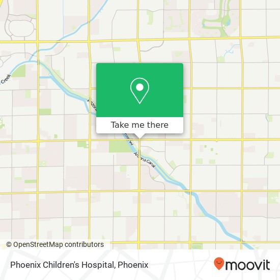 Mapa de Phoenix Children's Hospital