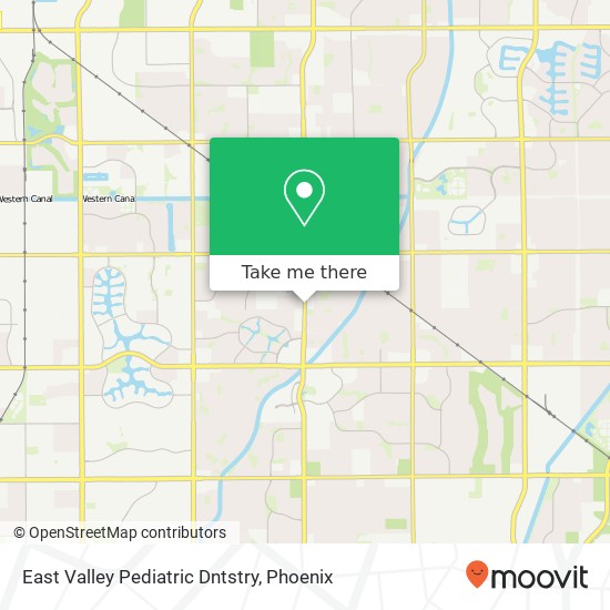 East Valley Pediatric Dntstry map