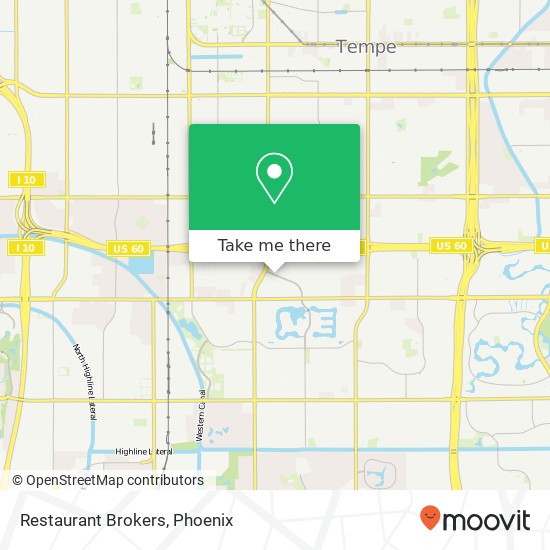 Restaurant Brokers map