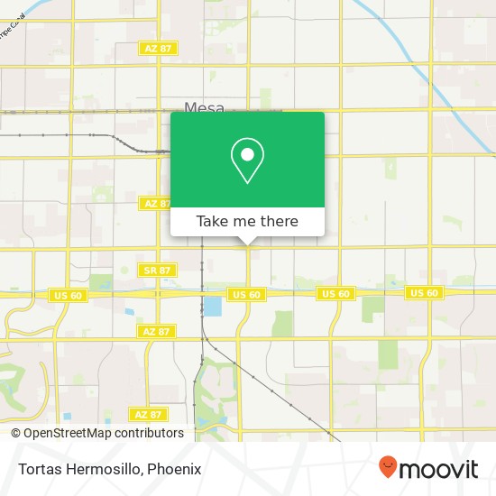 Tortas Hermosillo map