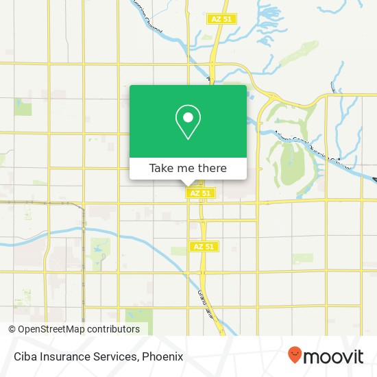 Mapa de Ciba Insurance Services