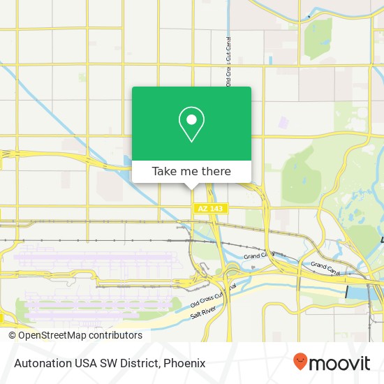 Mapa de Autonation USA SW District