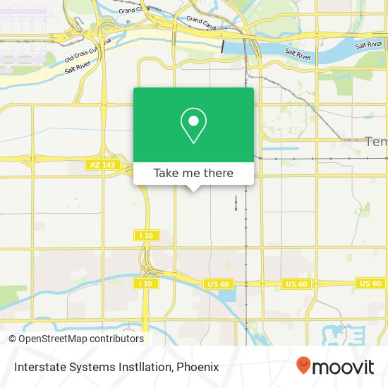 Mapa de Interstate Systems Instllation