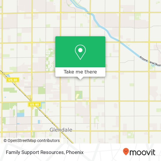 Family Support Resources map