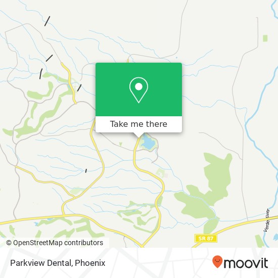 Parkview Dental map