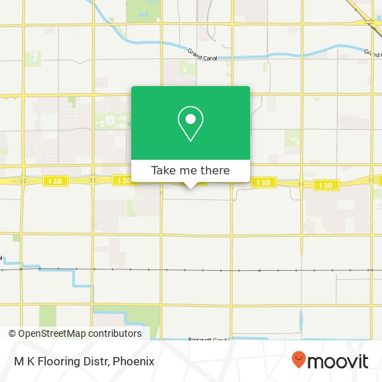 M K Flooring Distr map