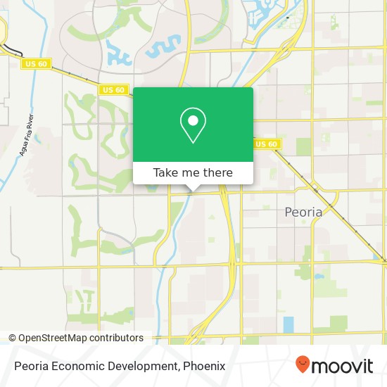 Peoria Economic Development map