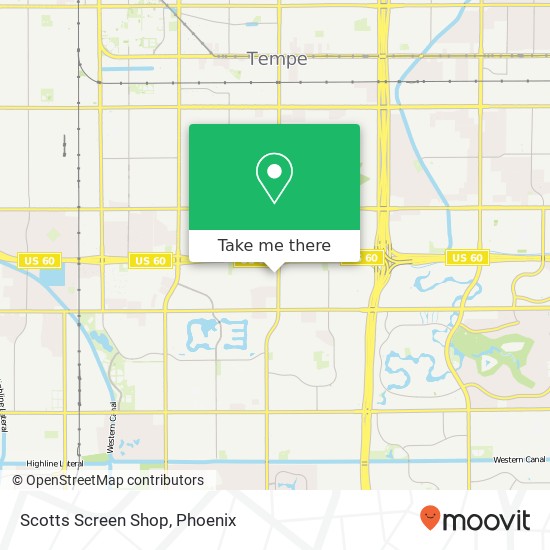 Scotts Screen Shop map