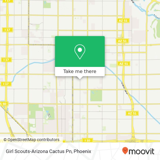 Girl Scouts-Arizona Cactus Pn map